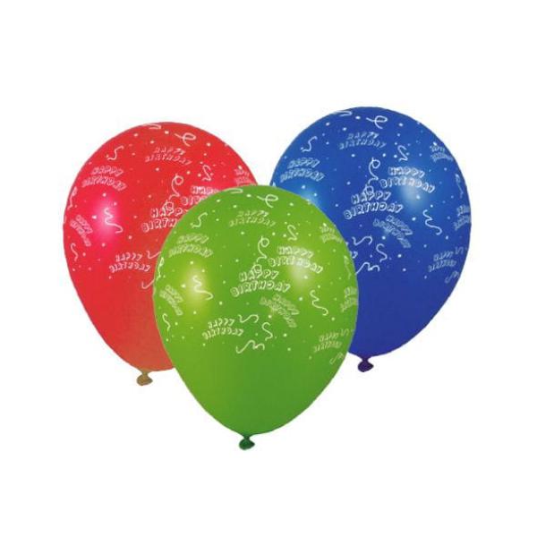 Luftballon "HAPPY BIRTHDAY" bunt gemischt &Oslash;30cm `L` [100 St.]