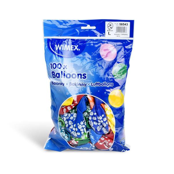 Luftballon Feuerwerk bunt gemischt &Oslash;30cm `L` [100 St.]