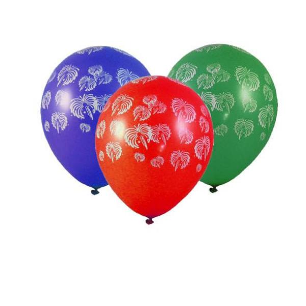 Luftballon Feuerwerk bunt gemischt &Oslash;30cm `L` [100 St.]