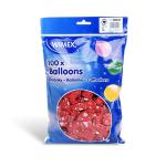 Luftballon Herzen wei&szlig;/rot &Oslash;30cm `L` [100 St.]