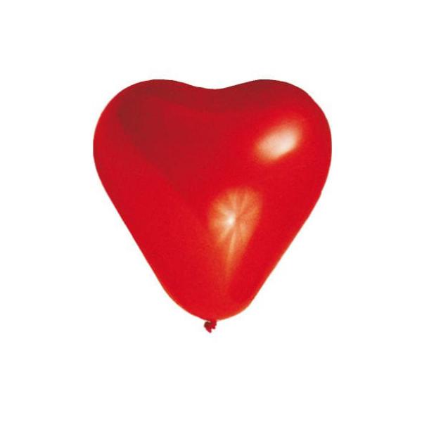 Luftballon Herzform rot &Oslash;35cm `L` [100 St.]