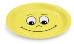 Pappteller (FSC Mix) Smile &Oslash;23cm [10 St.]